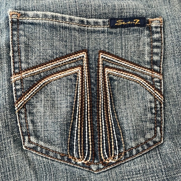 Seven7 Knee Length Wide Cuff Jeans - Picture 5 of 5